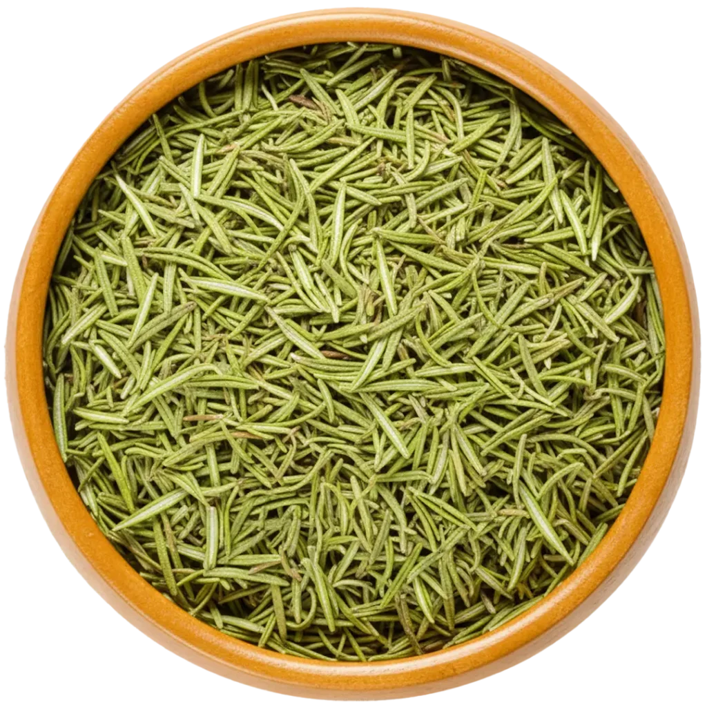 Romero seco en cuenco de barro - ingrediente natural de Luz de Luna